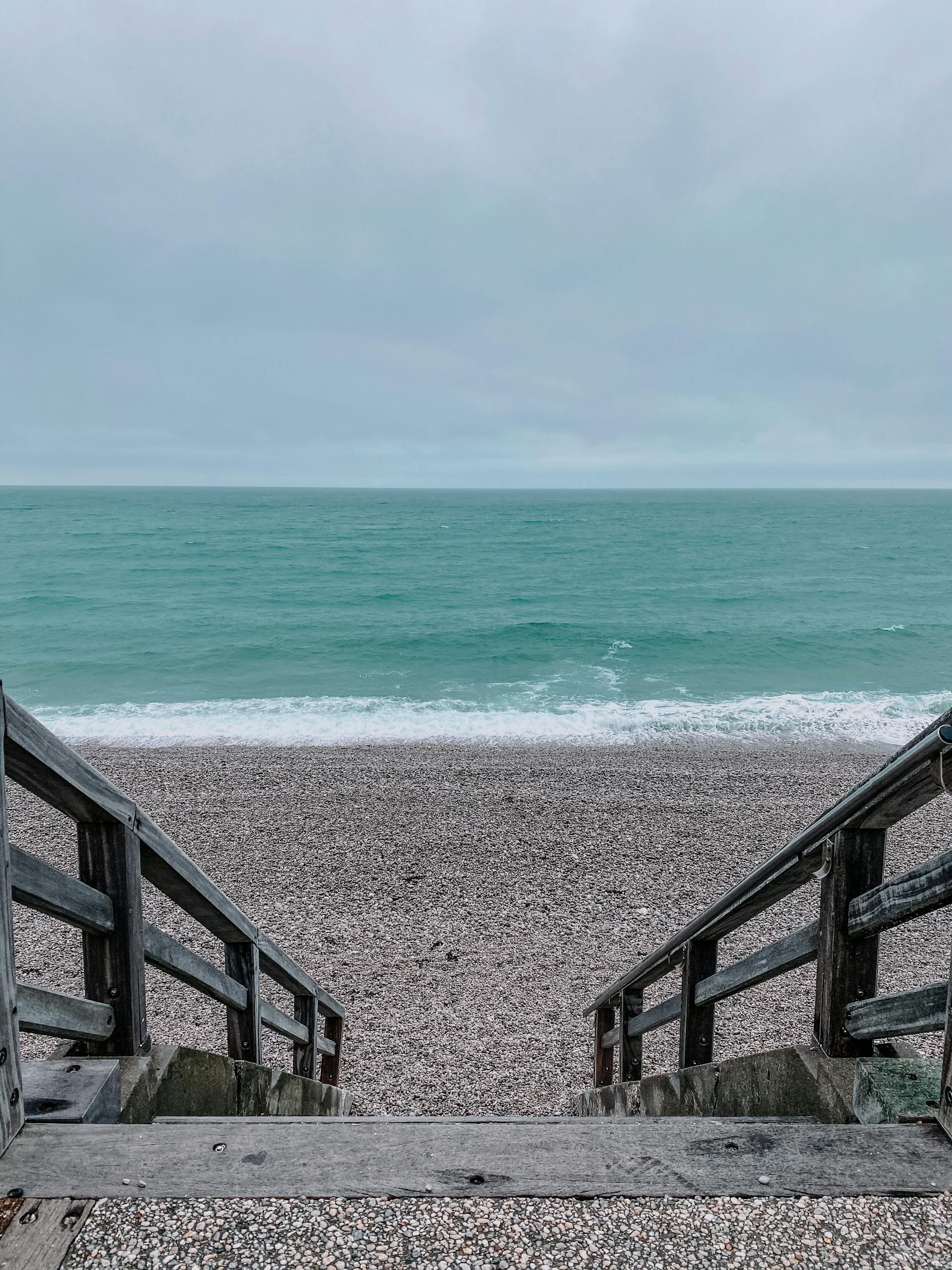 Steps into Beach near Sea